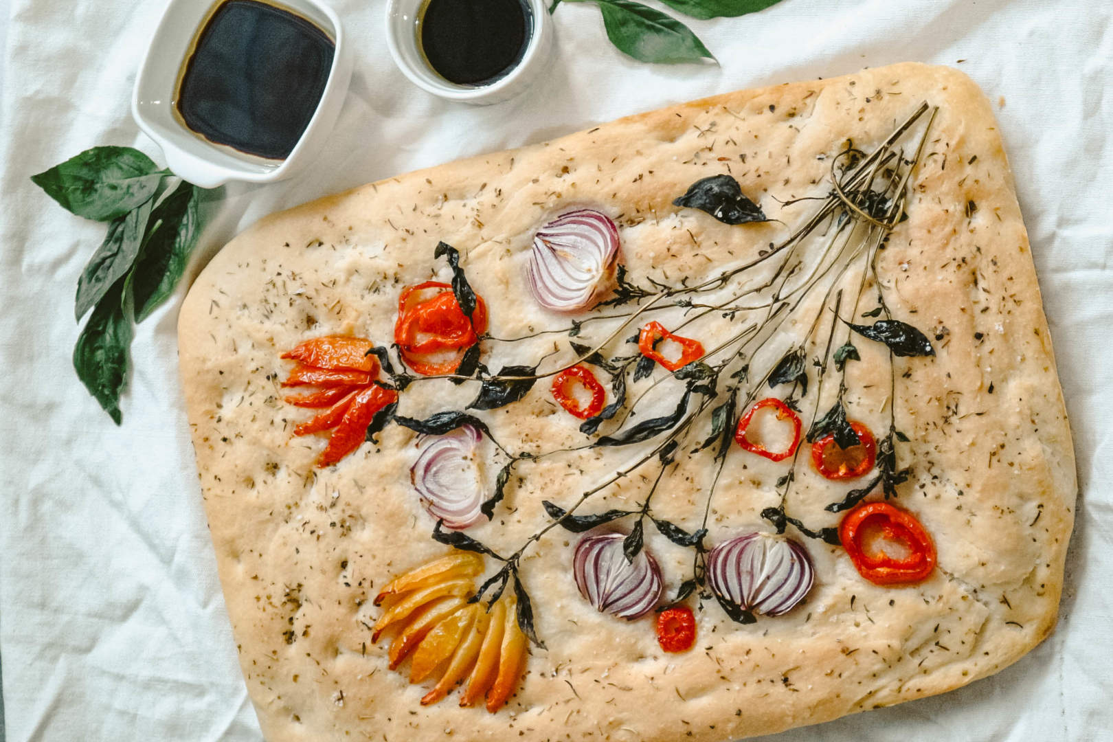 How to Make Focaccia Bread – Fig & Olive Platter