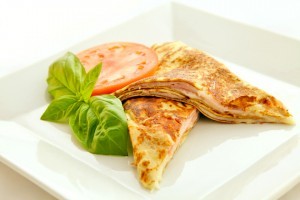 Ham and Cheese Crepes