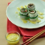 supreme fish spinach roulade with dill lemon sauce