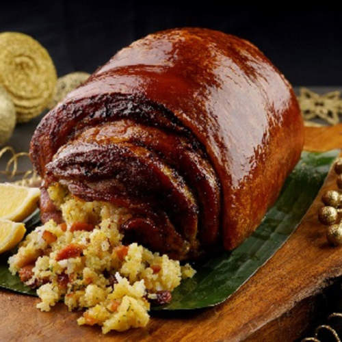 Lechon Belly with Bacon Saffron Rice Stuffing | Online Recipe | The ...