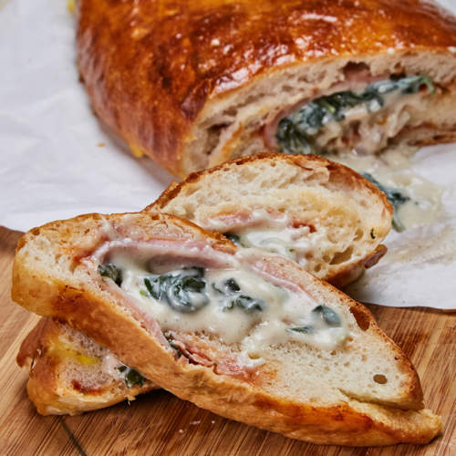 Cheesy Spinach Stromboli | Online Recipe | The Maya Kitchen