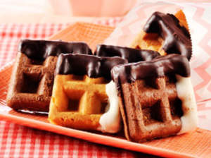 Black and White Waffle Cookies Recipe
