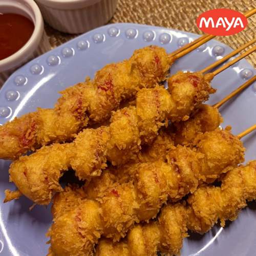 Crunchy Spiral Corndogs | Online Recipe | The Maya Kitchen