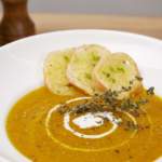 Cream of Squash and Carrot Thyme Soup