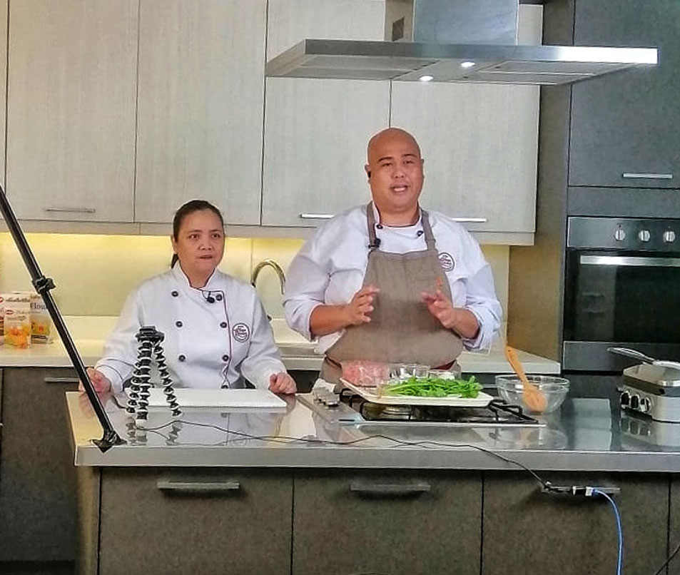 Chef Charina Cano and Dan Libunao