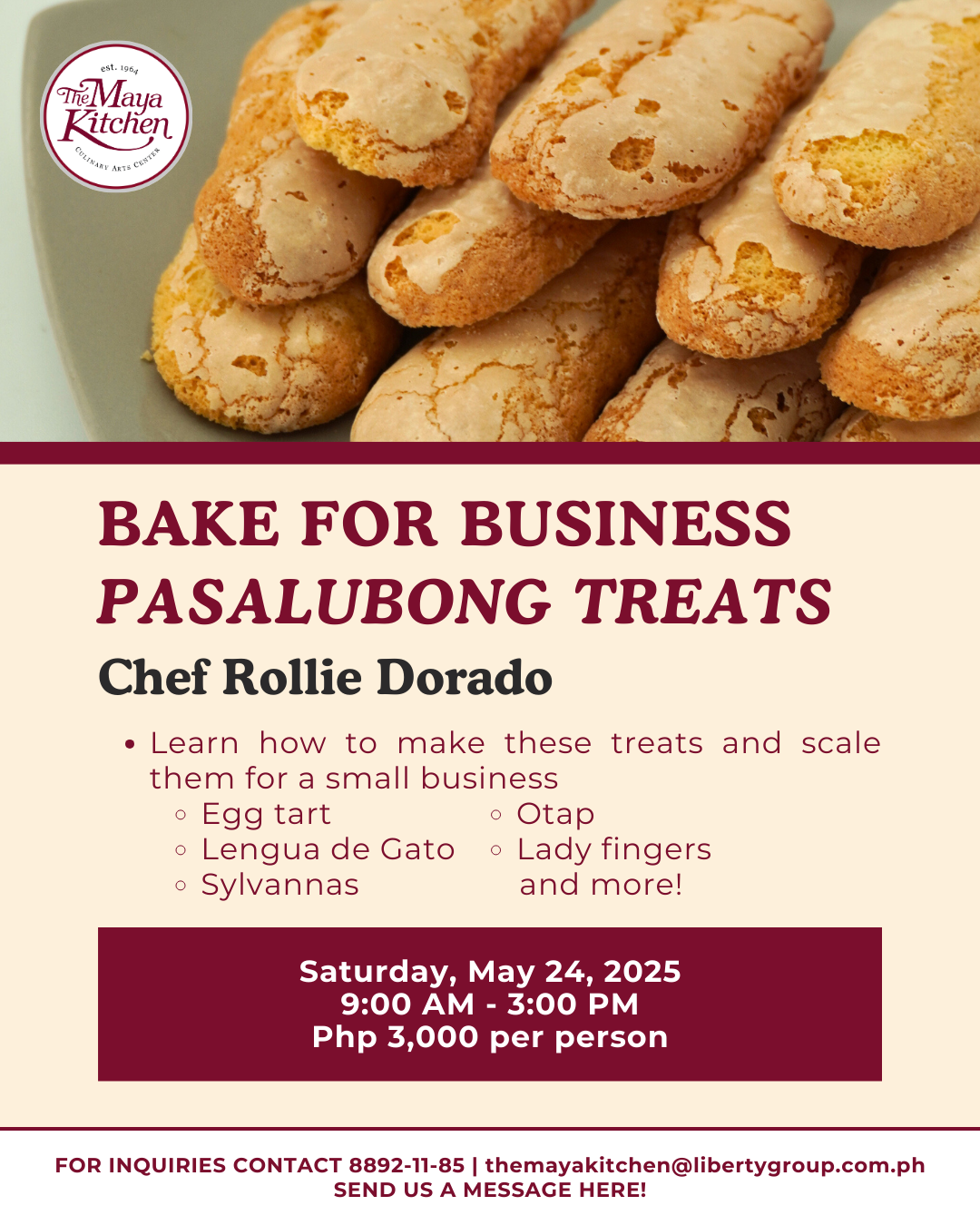 BAKE FOR BUSINESS PASALUBONG TREATS
