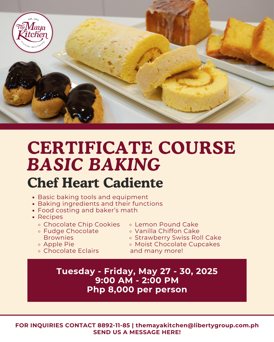 CERTIFICATE COURSE: BASIC BAKING