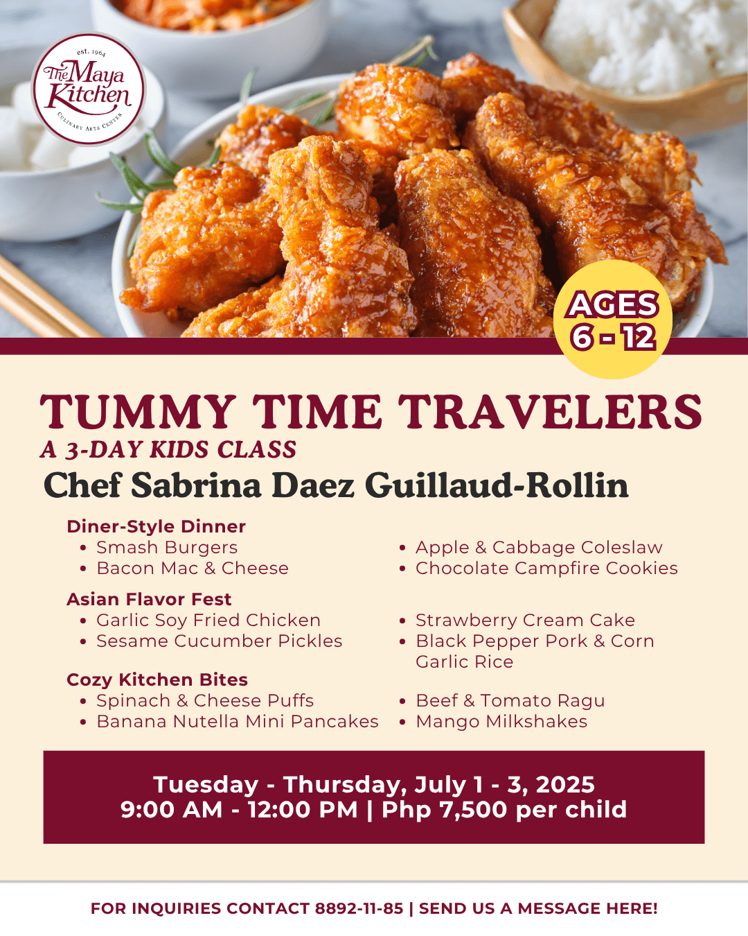 Tummy Time Travellers: A 3-day Kids Class (Ages 6–12)